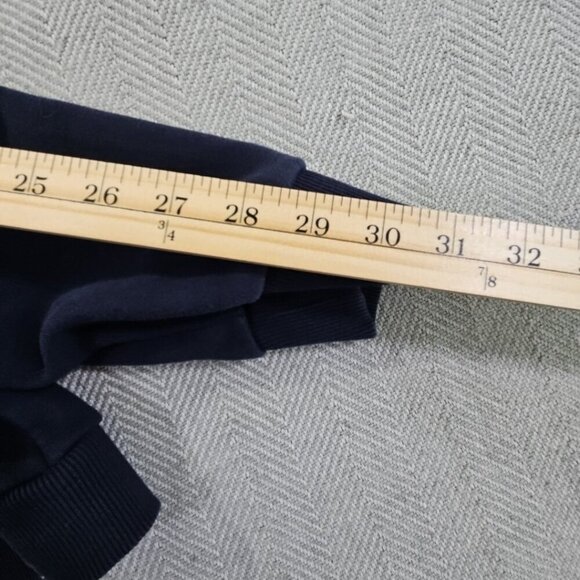 Adidas Women's Sz L Cheetah Print Pullover Hoodie in Navy Cropped Yoga Gym EUC - Picture 9 of 9